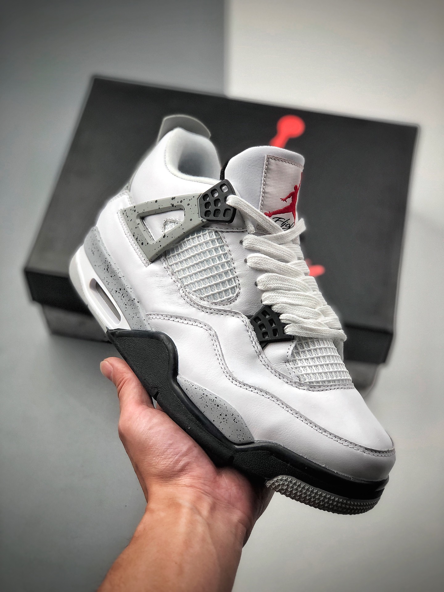 Air Jordan 4 Retro OG "Cement" cemento blanco AJ4 Jordan 4 aj4 Qiao 4 cemento blanco serie de zapatillas de baloncesto …