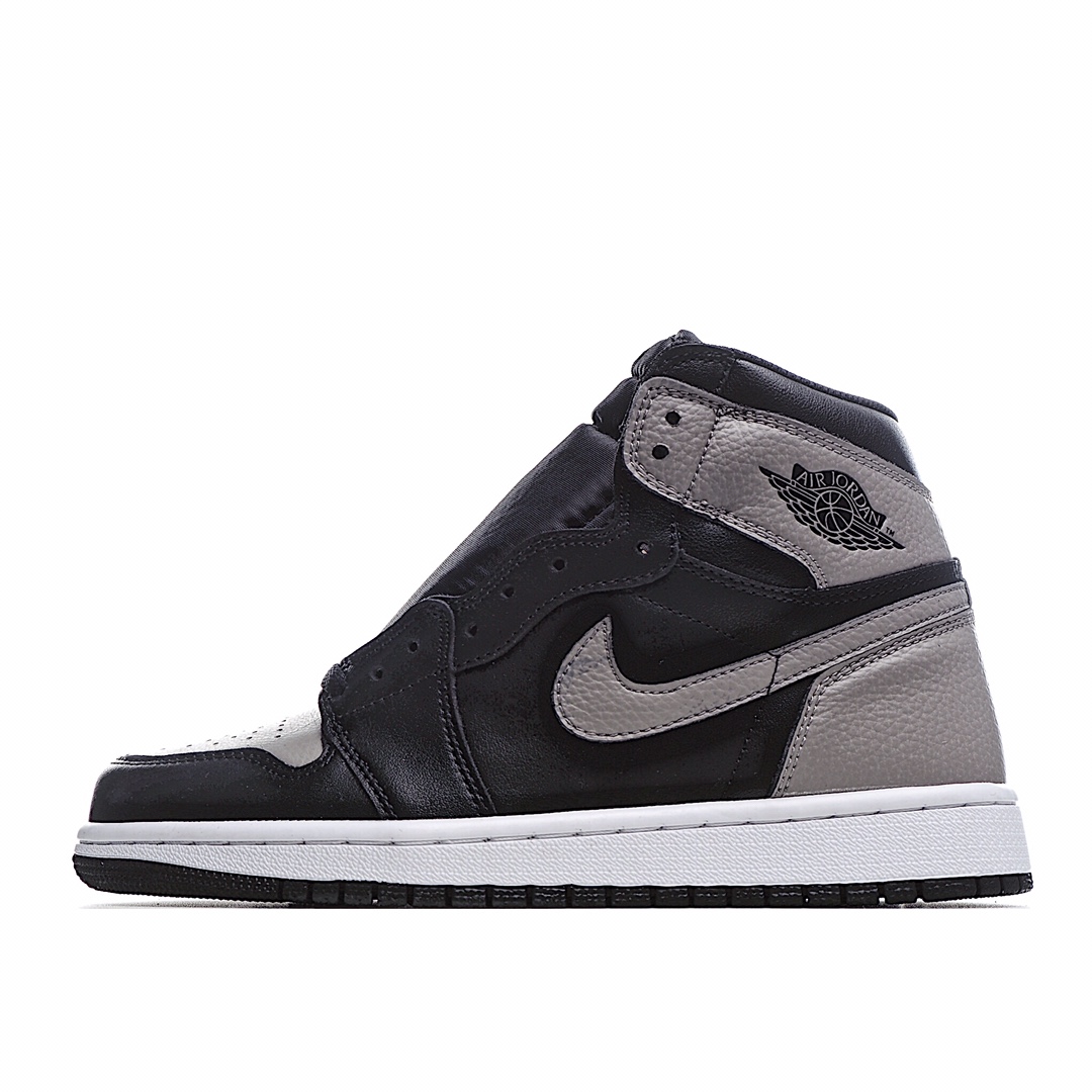 H0 头层 Air Jordan 1 Retro High 乔1 AJ1高帮运动板鞋 影子灰 555088-013 原鞋开版 独家私模 正确版型 市售认可度较高 区分低价真标