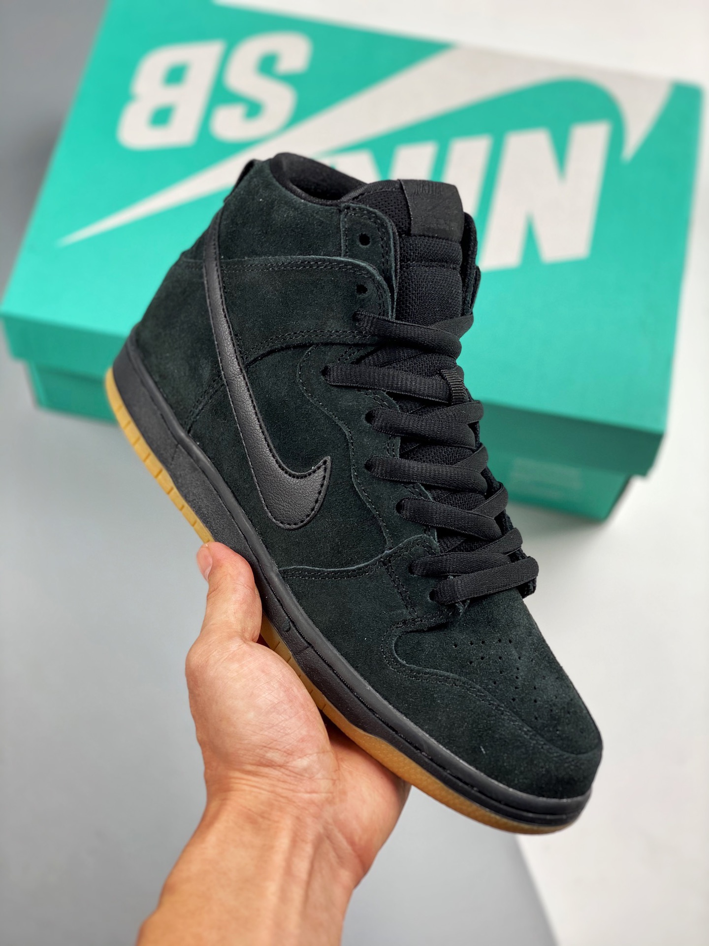 NK SB Dunk High Pro Black武士. Hecho con cartón original del canal, fotos reales de estreno #Etiqueta tejida de…