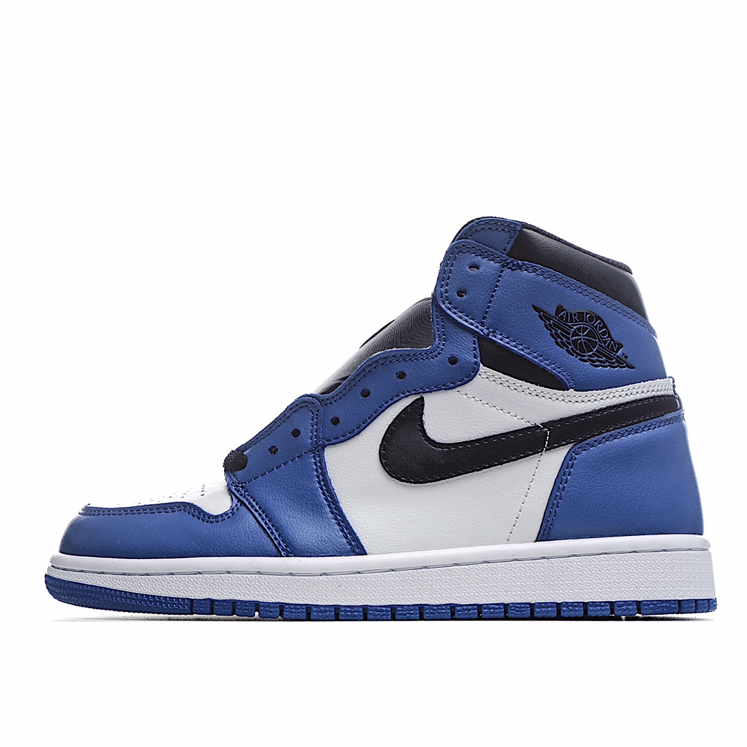 H0 头层 Air Jordan 1 Retro High 乔1 AJ1高帮运动板鞋 小闪电白蓝 555088-403 原鞋开版 独家私模 正确版型 市售认可度较高 区分低价真标