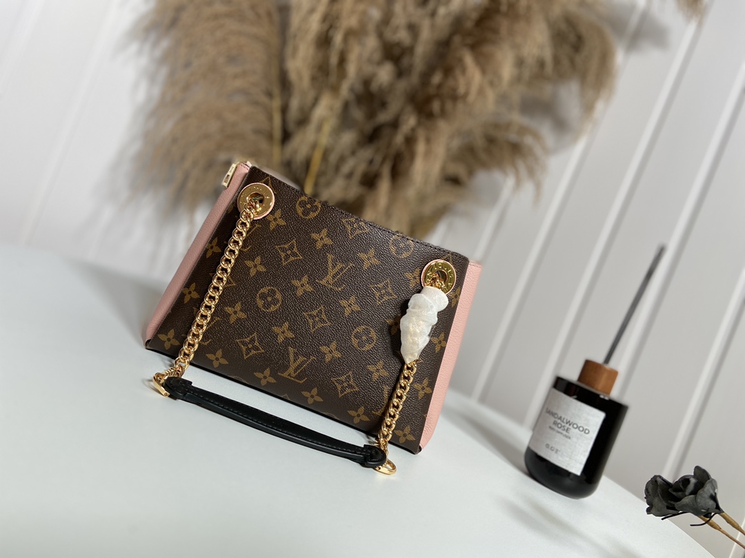 Louis Vuitton Bags Handbags Black Gold Pink Red Monogram Canvas Calfskin Cowhide Fashion Casual M43777