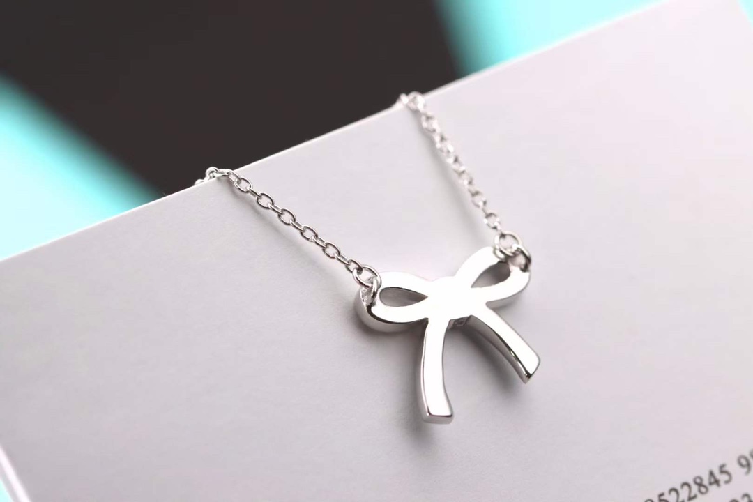 Tiffany & Co. Tiffany&Co.满钻蝴蝶结 锁骨项链