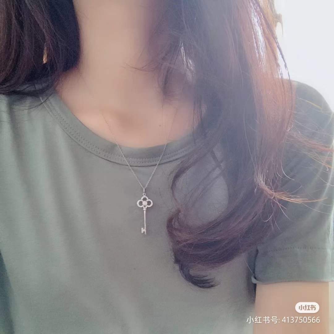 Tiffany & Co. Tiffany&Co.心冠钥匙项链 纯银
