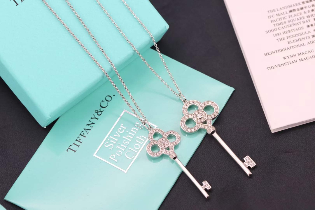 Tiffany & Co. Tiffany&Co.心冠钥匙项链 纯银