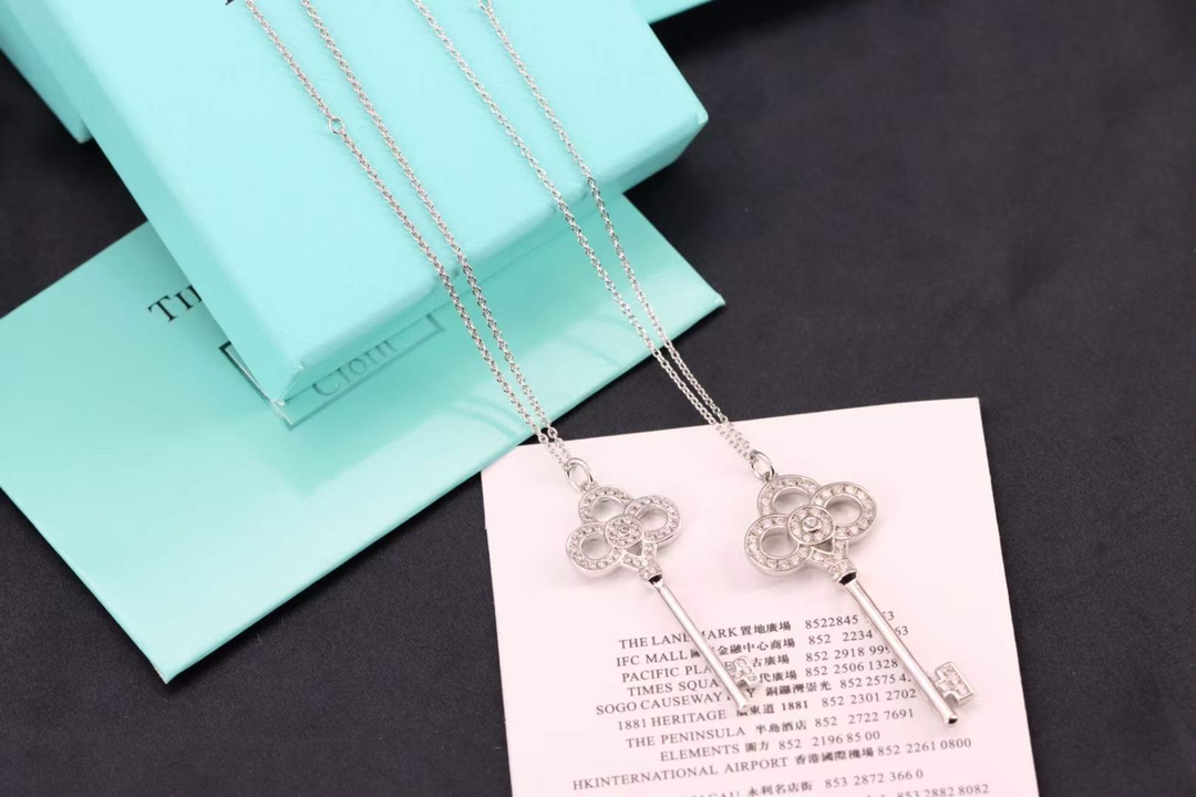 Tiffany & Co. Tiffany&Co.心冠钥匙项链 纯银