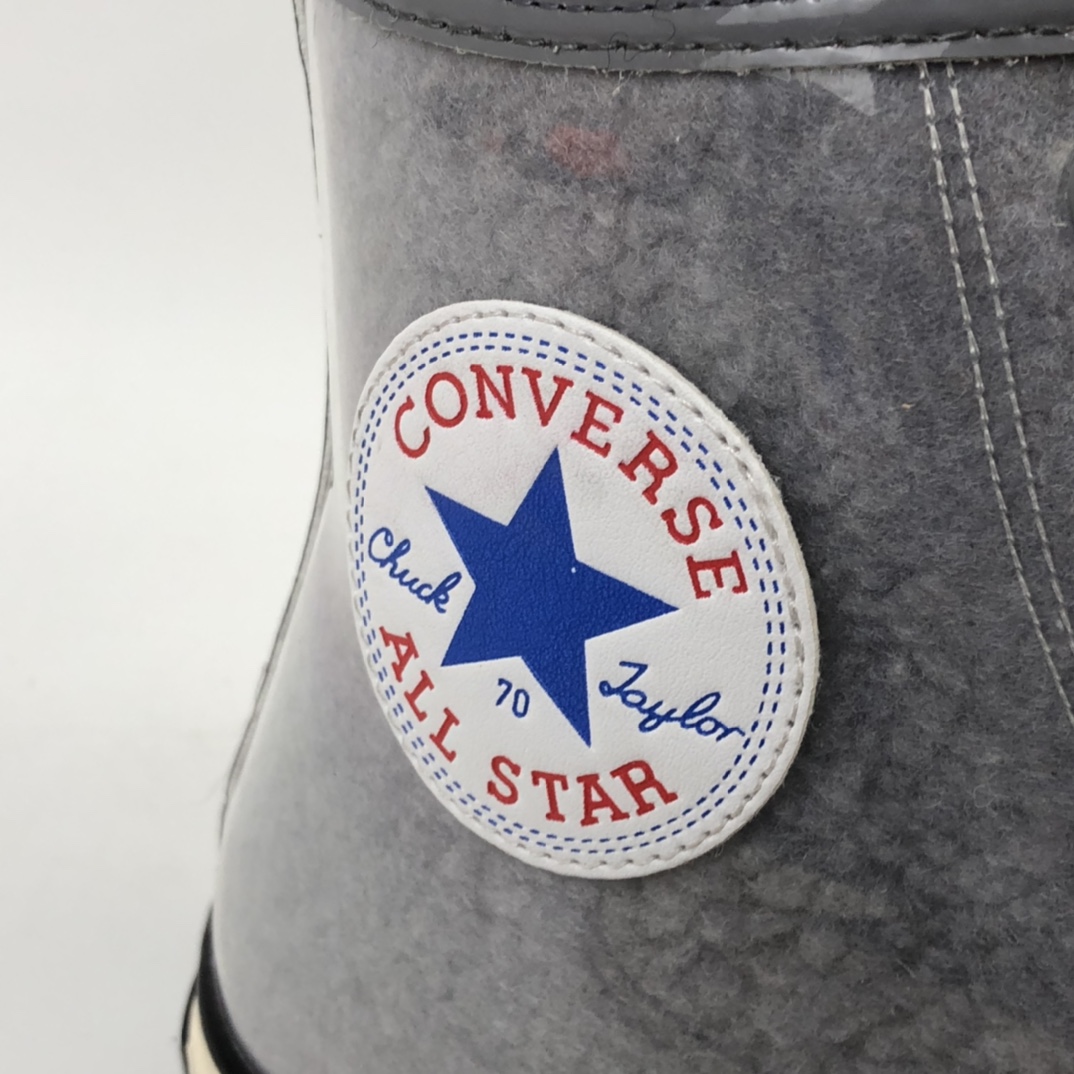 300 Converse 1970s 漆皮加绒 灰色高帮休闲板鞋 1970-S-5