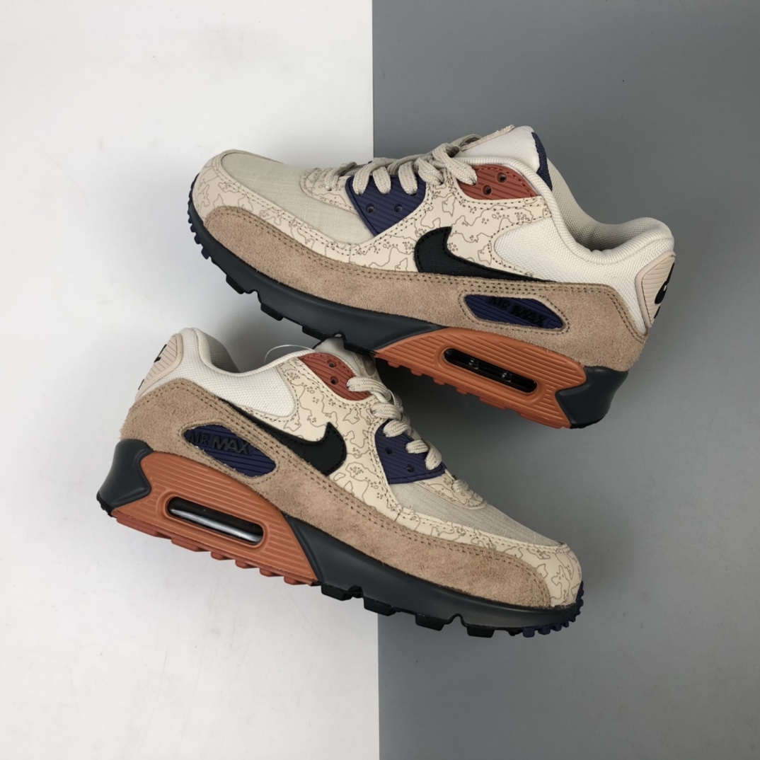 240 NK Air Max 90 Essential 鼠年限定“落基山脉”半掌气垫网面复古运动休闲慢跑鞋 CI5646-001