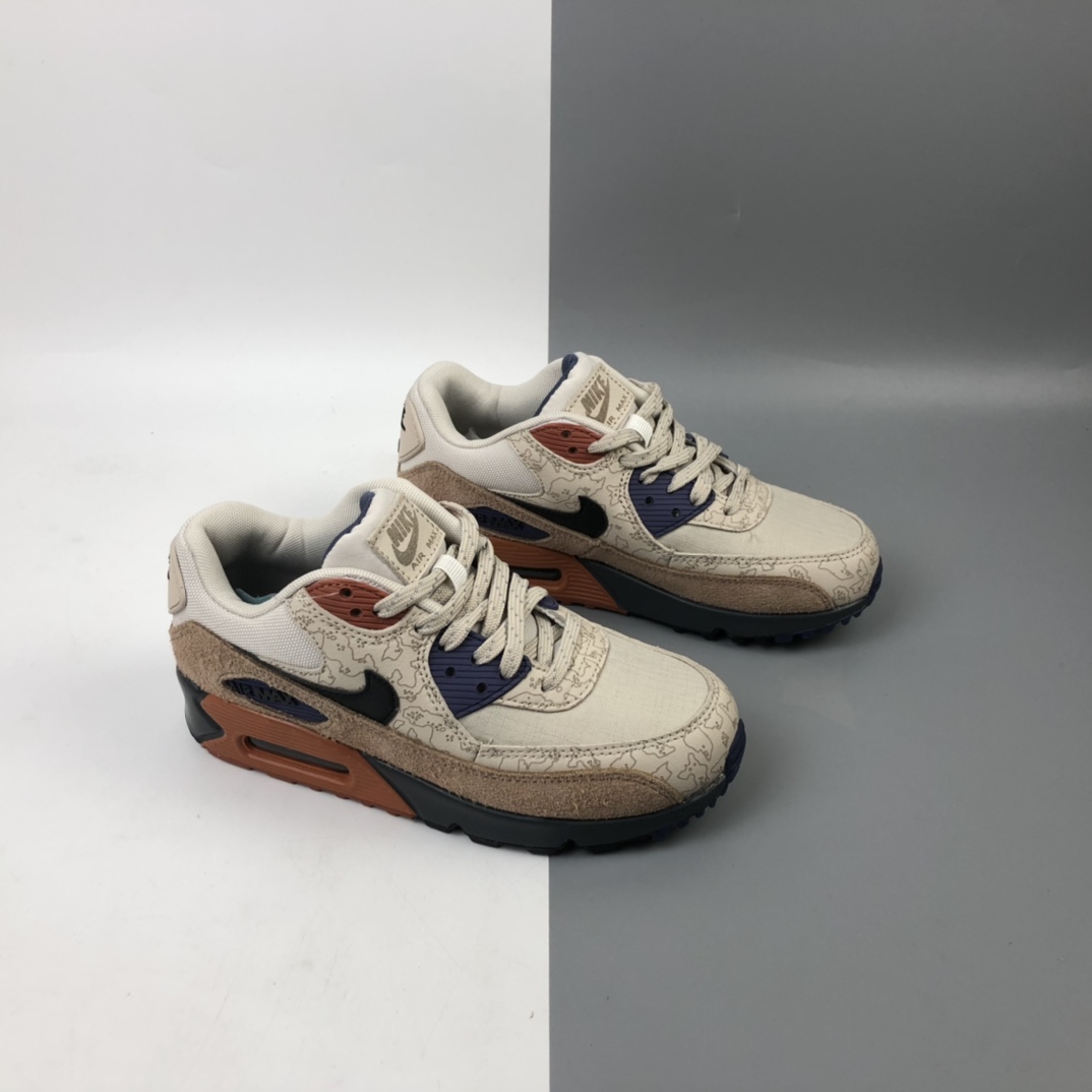 240 NK Air Max 90 Essential 鼠年限定“落基山脉”半掌气垫网面复古运动休闲慢跑鞋 CI5646-001