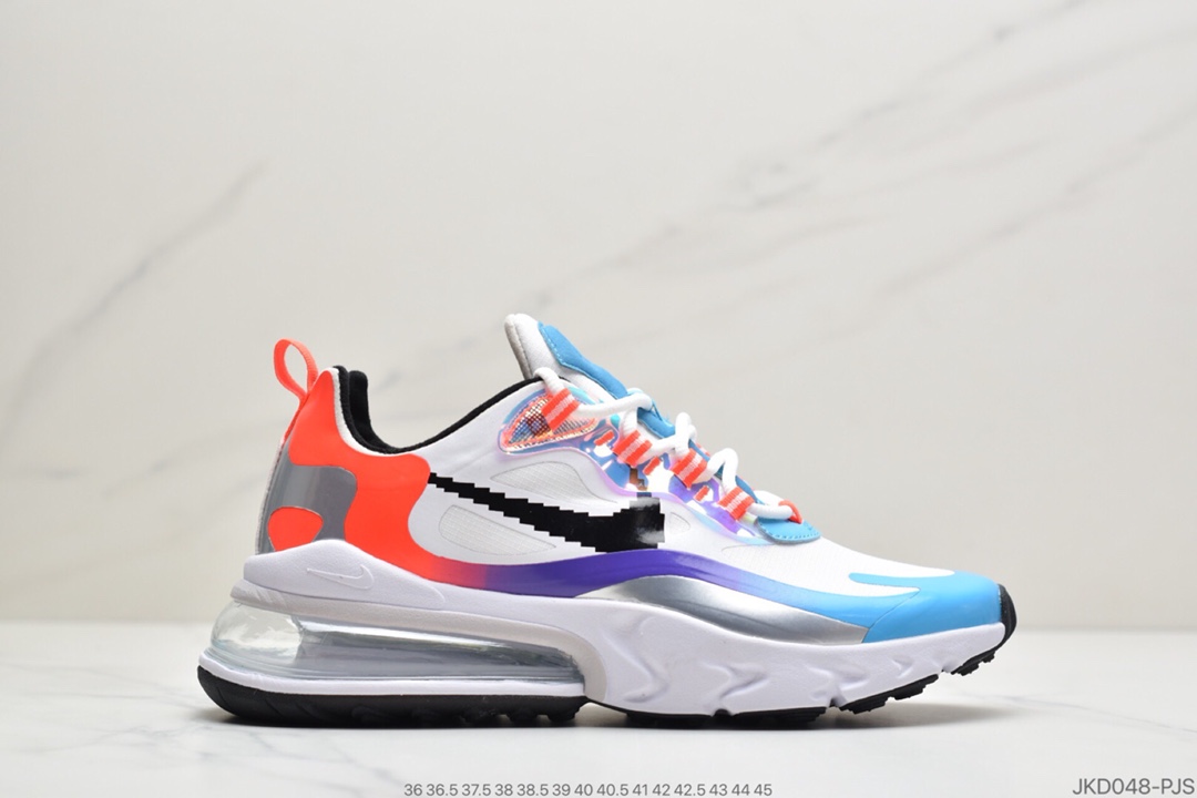 160 耐克Nike Air Max 270 React SE”Light Orewood Brown”270瑞亚赛车系列后半掌气垫百搭运动慢跑鞋“奶黄黑红”CT1280-102