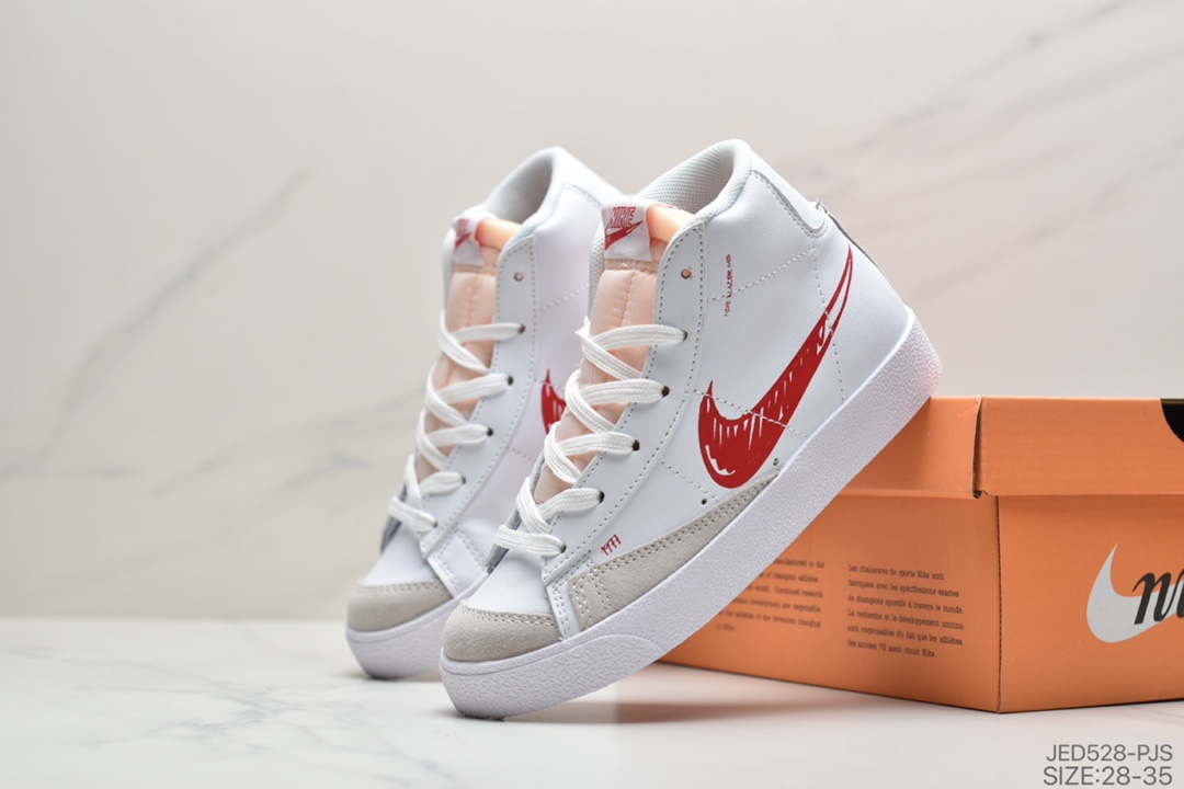 150 童鞋公司级耐克NIKE AIR BLAZER MID 77 VNTG开拓者高帮休闲运动鞋