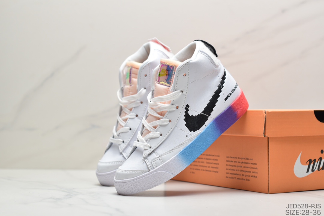 150 童鞋公司级耐克NIKE AIR BLAZER MID 77 VNTG开拓者高帮休闲运动鞋
