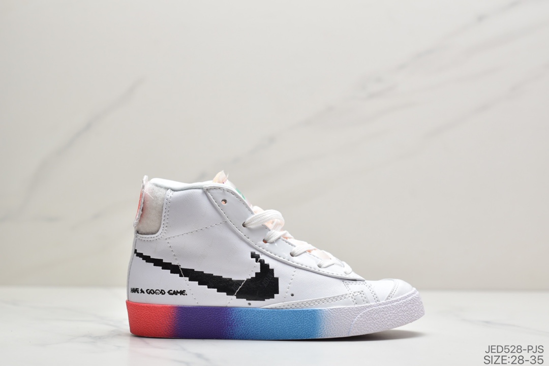150 童鞋公司级耐克NIKE AIR BLAZER MID 77 VNTG开拓者高帮休闲运动鞋