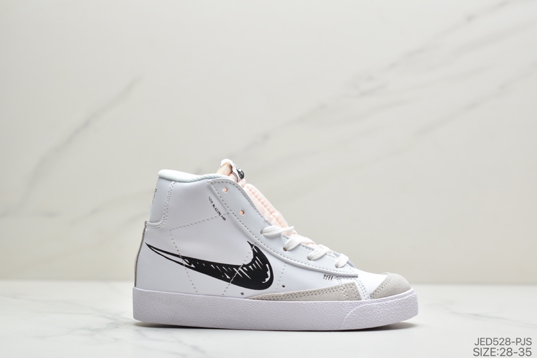 150 童鞋公司级耐克NIKE AIR BLAZER MID 77 VNTG开拓者高帮休闲运动鞋
