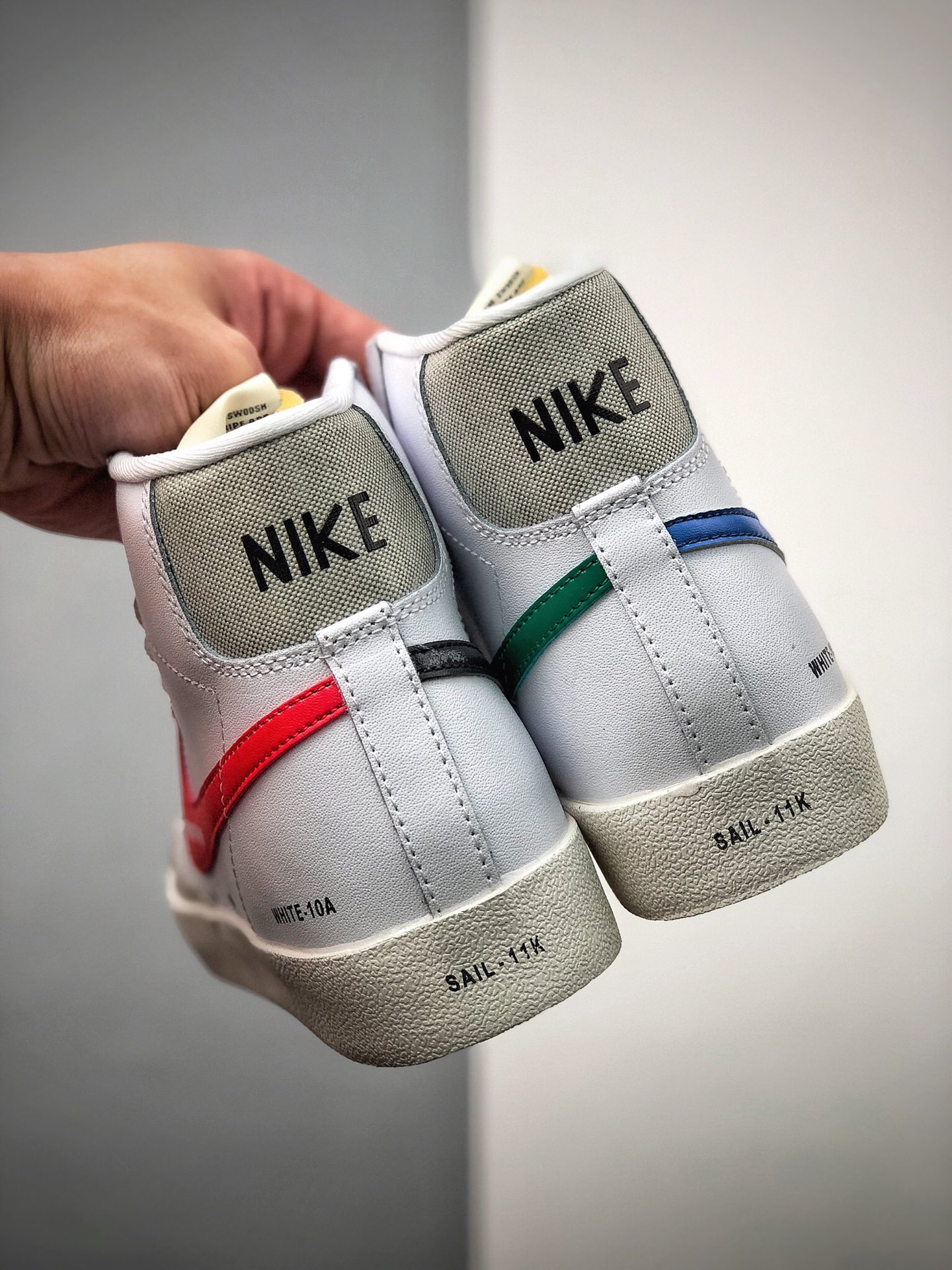 180  公司级 Nike Blazer Mid ’77 “Color Code”左右非对称 结构 耐克中帮滑板鞋全新DA2142-146