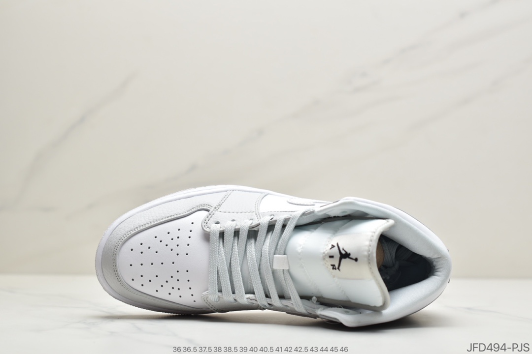 170 公司级浅灰色 Air Jordan 1 Low “White Camo”迷雾灰白色帆布鞋DC9036-100