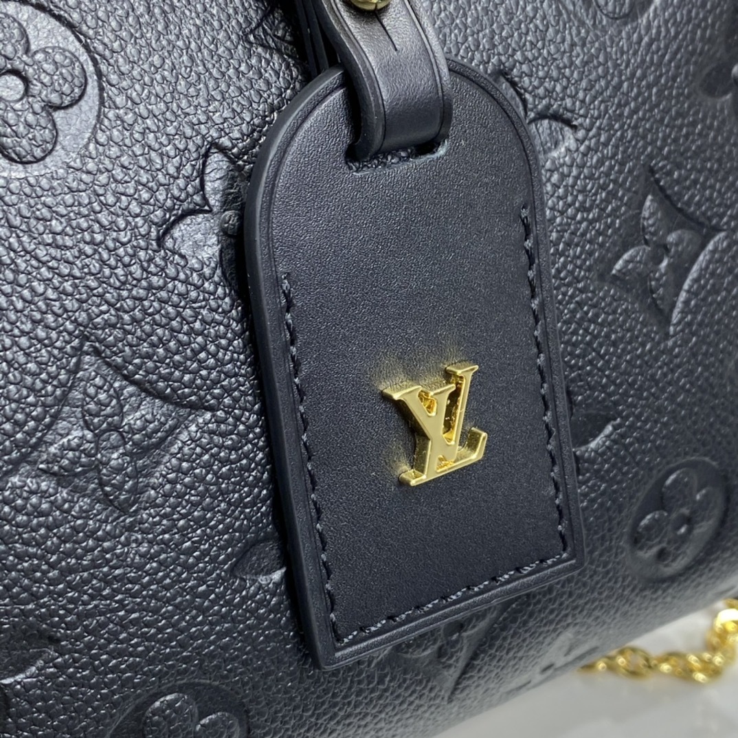 顶级原单M45393黑45394白PetiteMalleSouple手袋由压纹MonogramEmpre