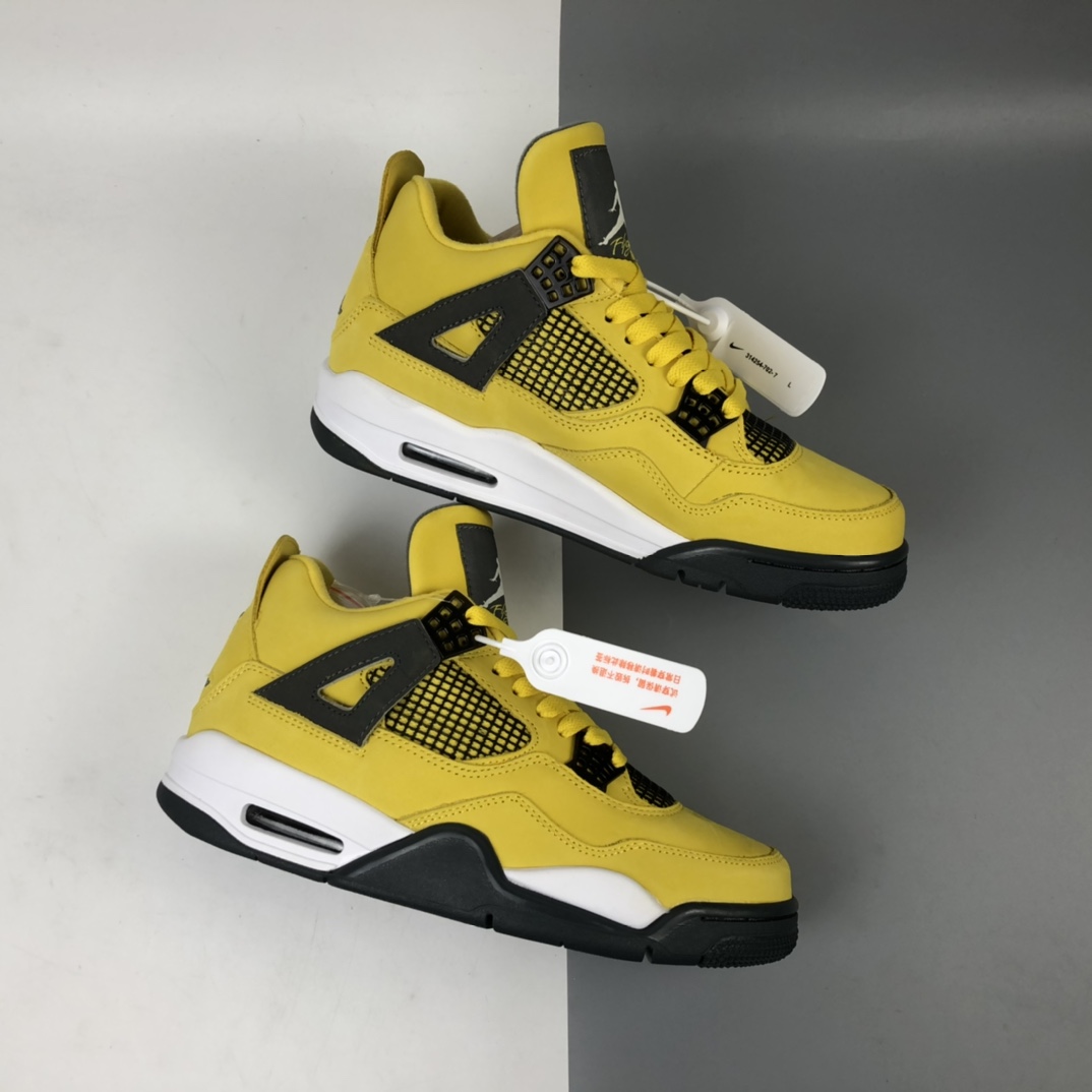 500 Air Jordan 4“Lightning” AJ4 乔4黄色电母 314254-702