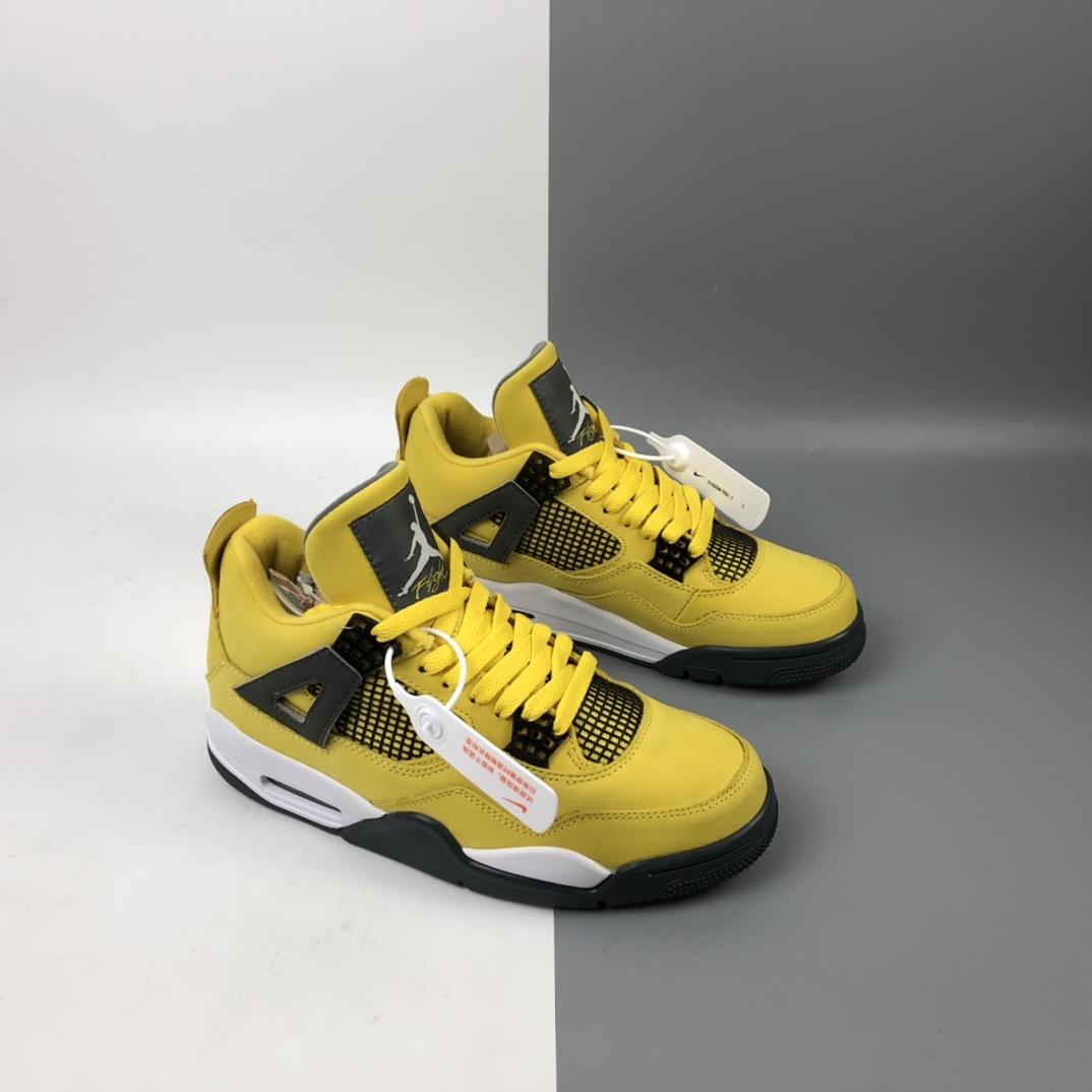 500 Air Jordan 4“Lightning” AJ4 乔4黄色电母 314254-702