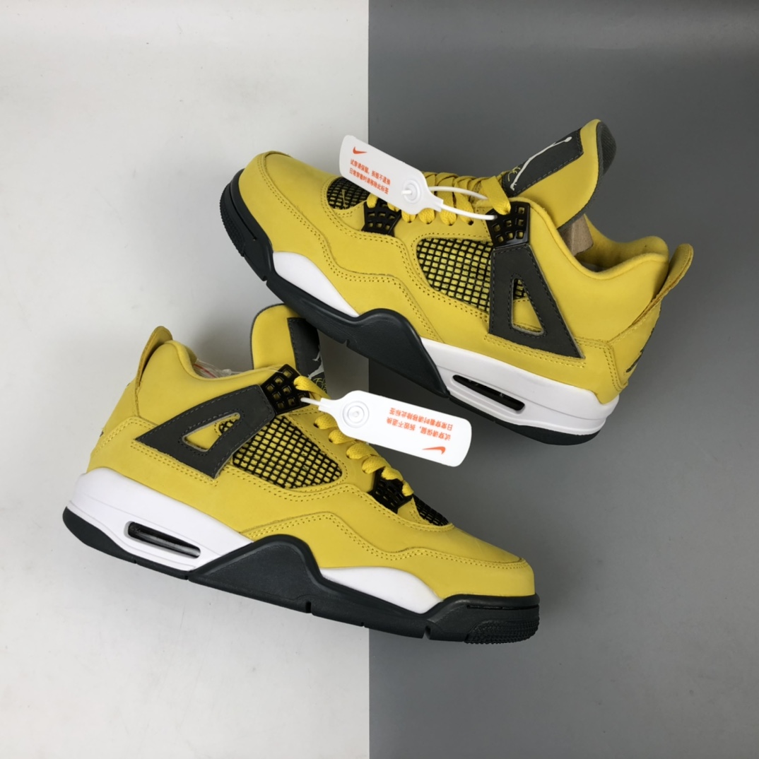 500 Air Jordan 4“Lightning” AJ4 乔4黄色电母 314254-702
