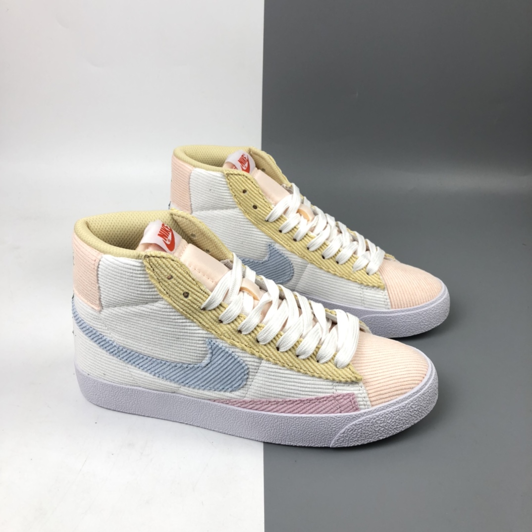 130 NK Blazer Mid '1977 VNTG 经典开拓者灯芯绒高帮休闲板鞋 CT0715-148