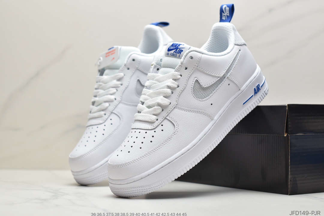 180 公司级耐克Nike Air Force 1 Low“Cut-Out”空军一号全白镂空勾低帮板鞋 DC1429-100