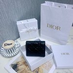 First Top
 Dior Wallet Black Sheepskin Lady Mini