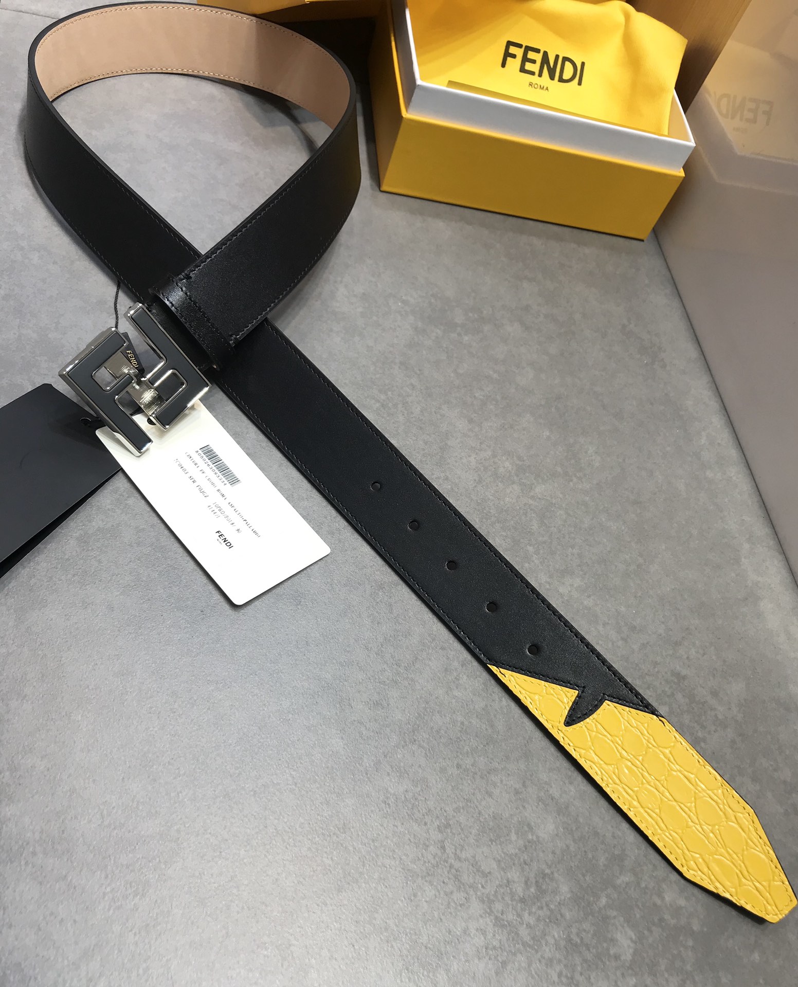 [Fendi Belts]Original original high-quality double-sided first layer cowhide P