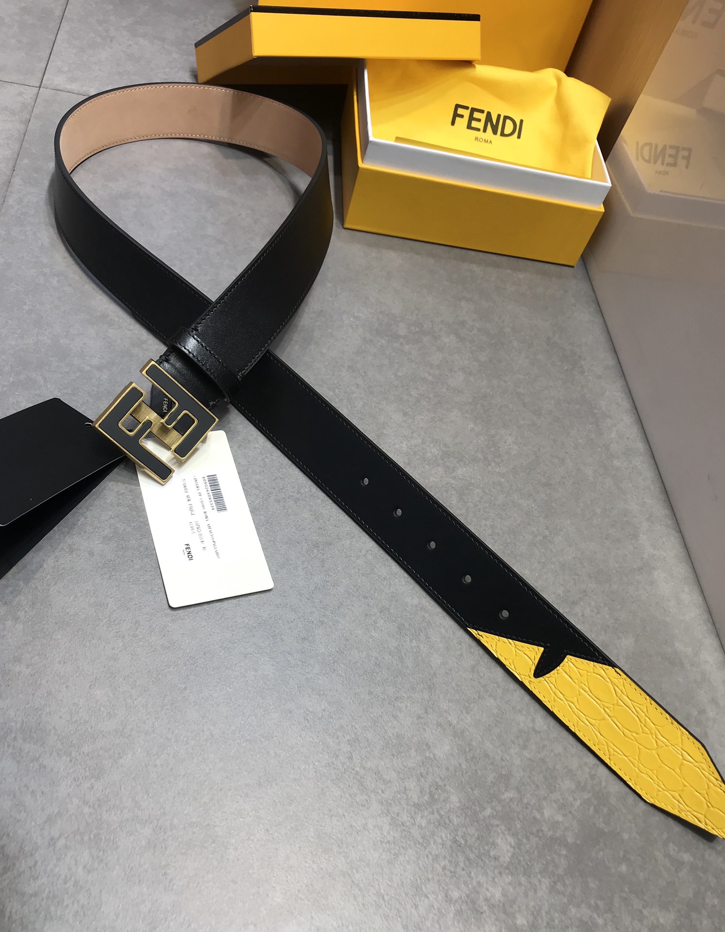 [Fendi Belts]Fendi Width 40MM Original original high-quality double-sided firs