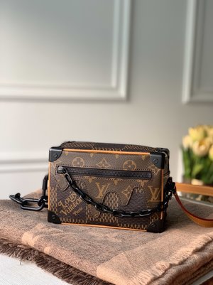 Louis Vuitton LV Soft Trunk Best
 Crossbody & Shoulder Bags Buy the Best High Quality Replica
 Damier Ebene Canvas Cowhide Fabric Resin Chains M60394