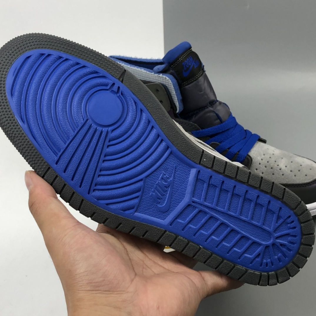 220 联乘LPL英雄联盟 x Air Jordan 1 Zoom Comfort”League of Legends”AJ1乔丹一代中帮经典复古文化休闲运动篮球鞋“英雄联盟电竞灰蓝”DD1453-001