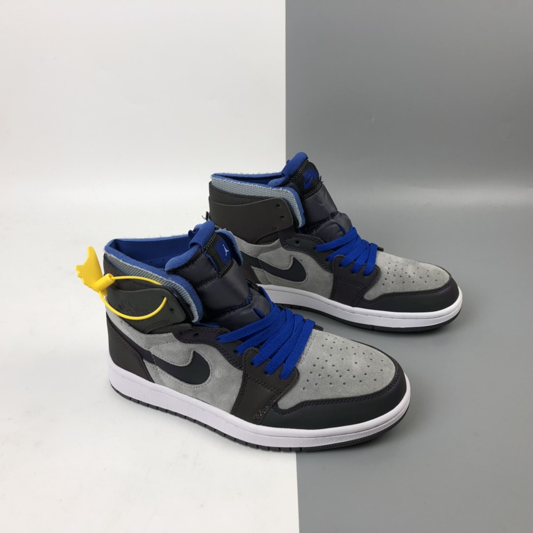 220 联乘LPL英雄联盟 x Air Jordan 1 Zoom Comfort”League of Legends”AJ1乔丹一代中帮经典复古文化休闲运动篮球鞋“英雄联盟电竞灰蓝”DD1453-001