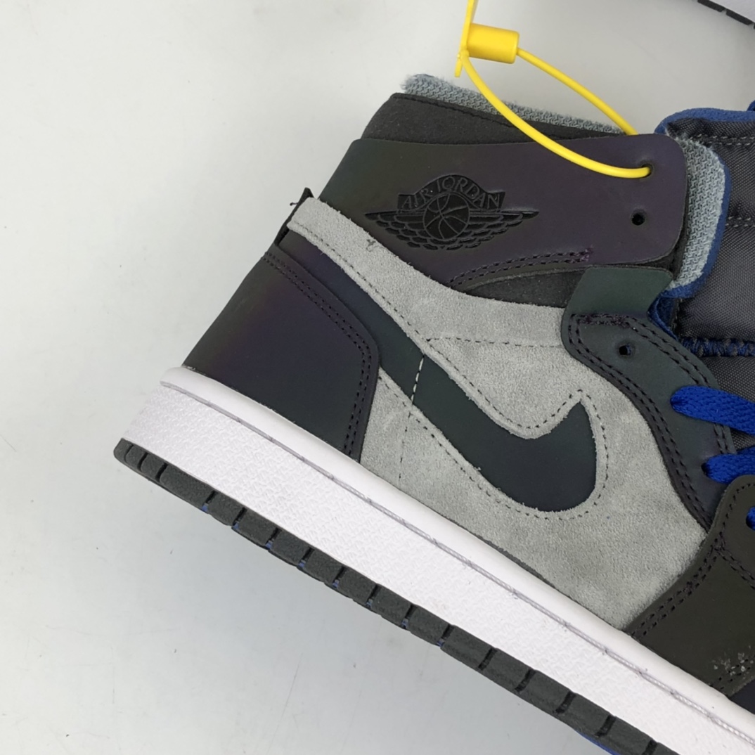 220 联乘LPL英雄联盟 x Air Jordan 1 Zoom Comfort”League of Legends”AJ1乔丹一代中帮经典复古文化休闲运动篮球鞋“英雄联盟电竞灰蓝”DD1453-001