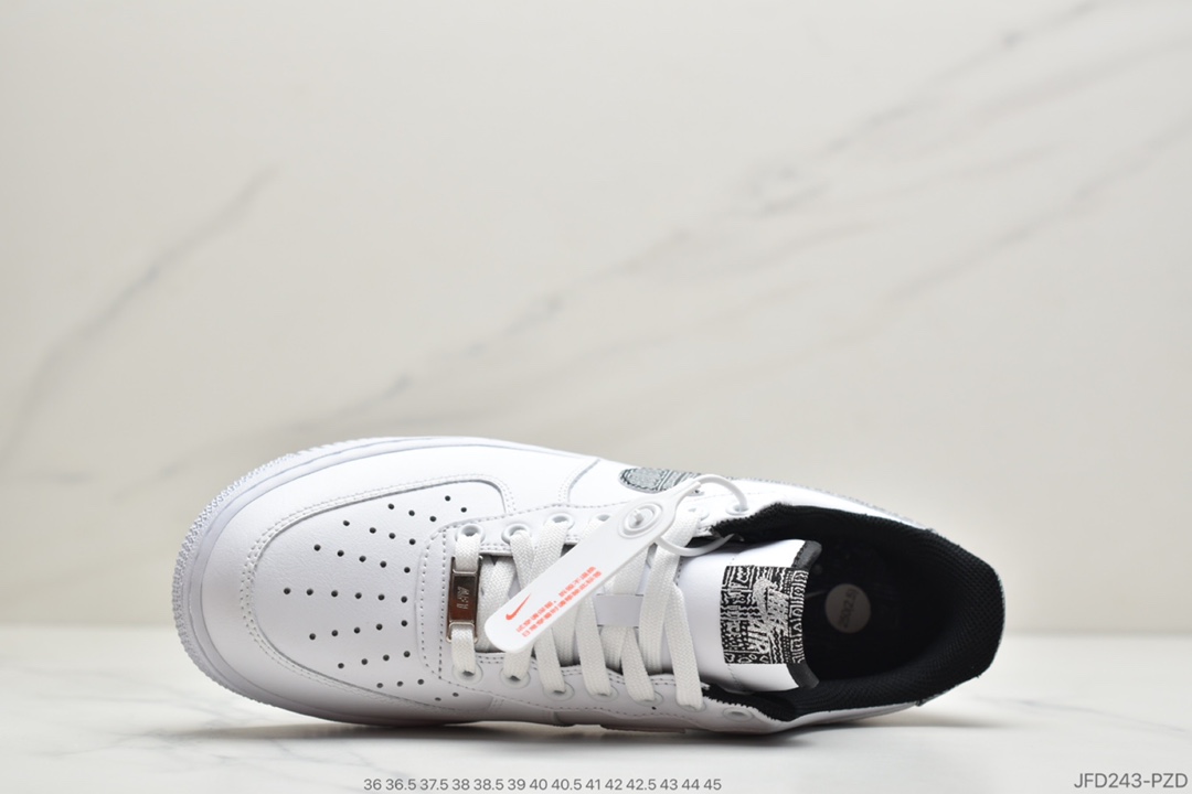 180 公司级耐克Nike Air Force 1 “全白刺绣” 鞋CZ7933-100