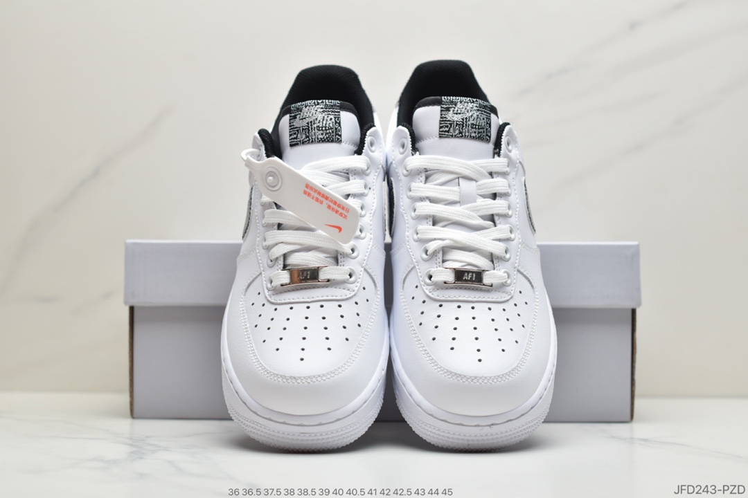180 公司级耐克Nike Air Force 1 “全白刺绣” 鞋CZ7933-100