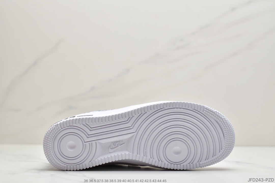 180 公司级耐克Nike Air Force 1 “全白刺绣” 鞋CZ7933-100
