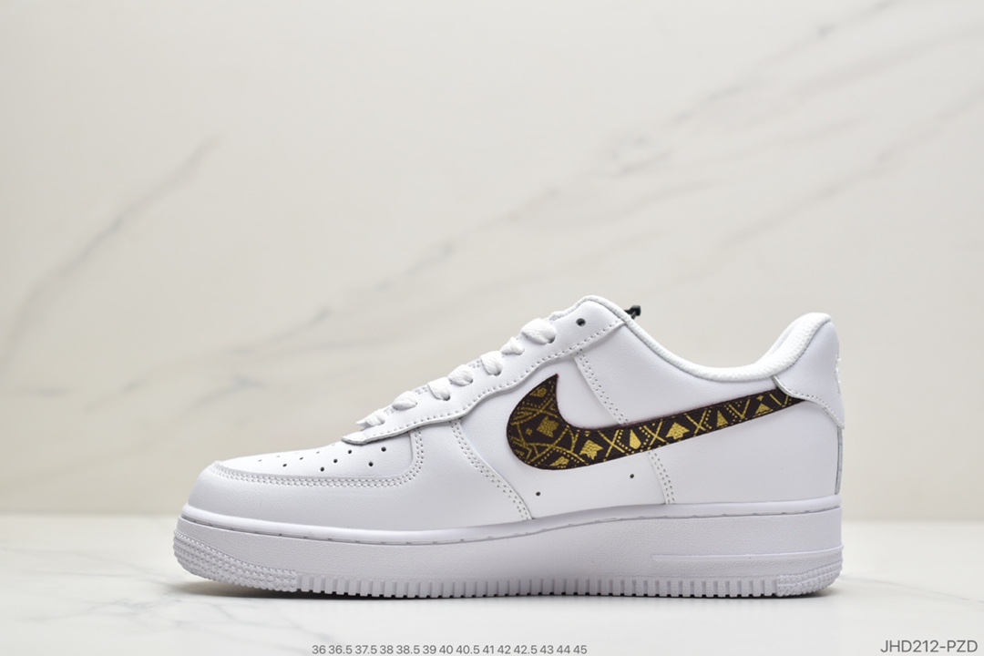 180 公司级耐克Air Force1 LOW'07 米白酒红 空军一号低帮百搭休闲运动板鞋AQ4134-601