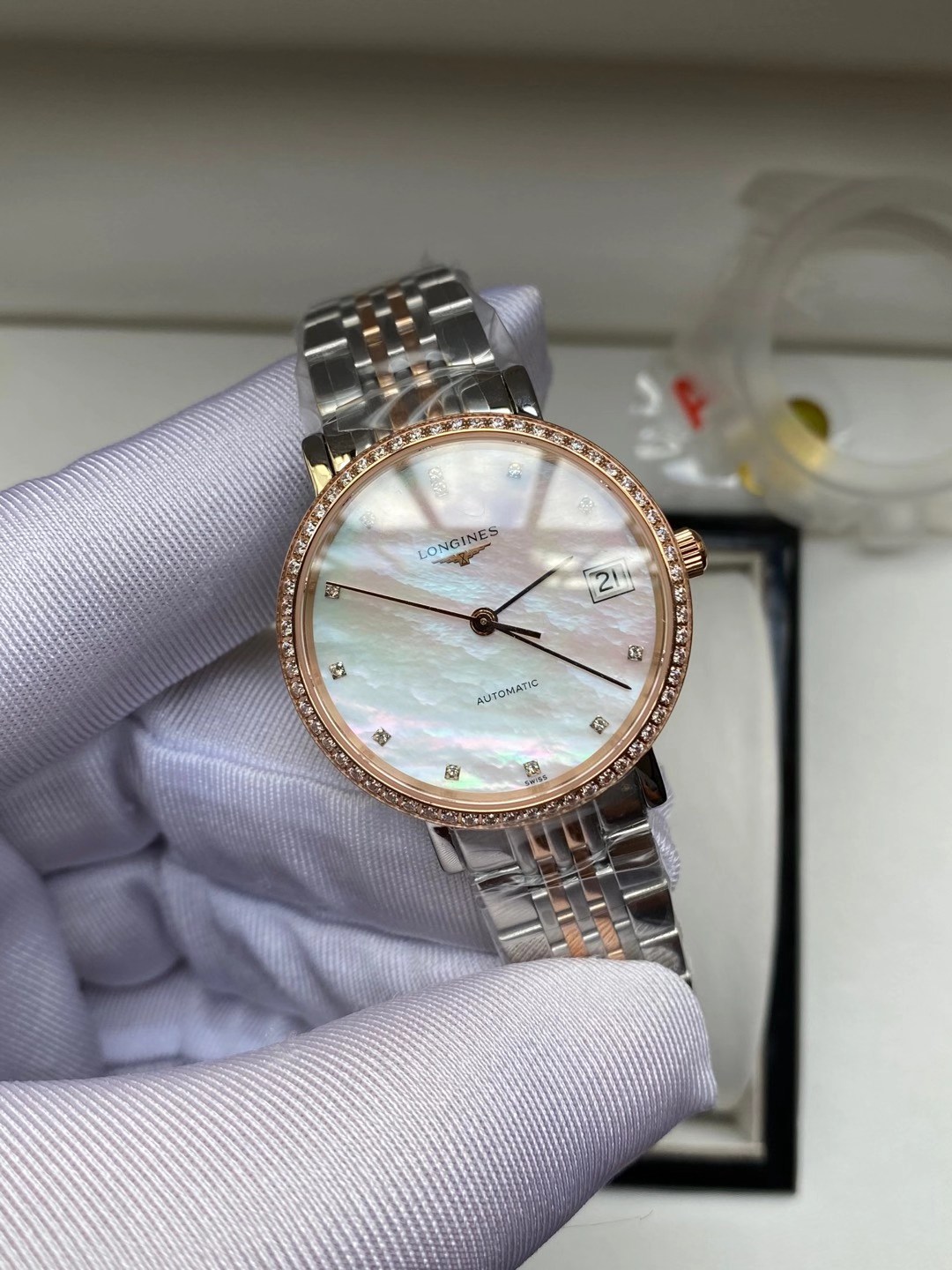 Longines 浪琴博雅系列贝壳表盘女表