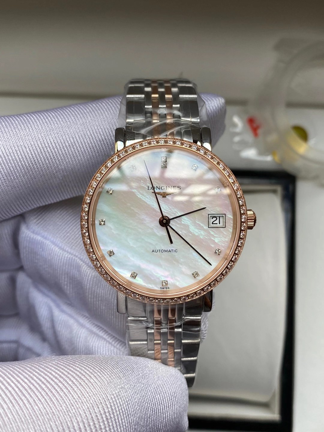 Longines 浪琴博雅系列贝壳表盘女表