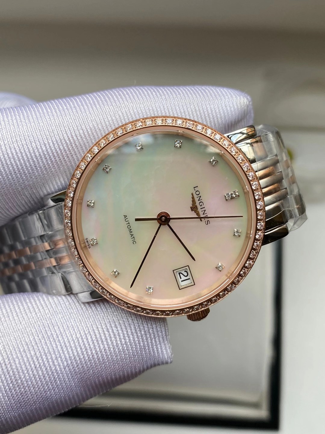 Longines 浪琴博雅系列贝壳表盘女表