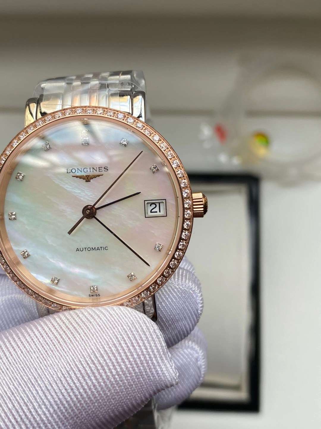 Longines 浪琴博雅系列贝壳表盘女表