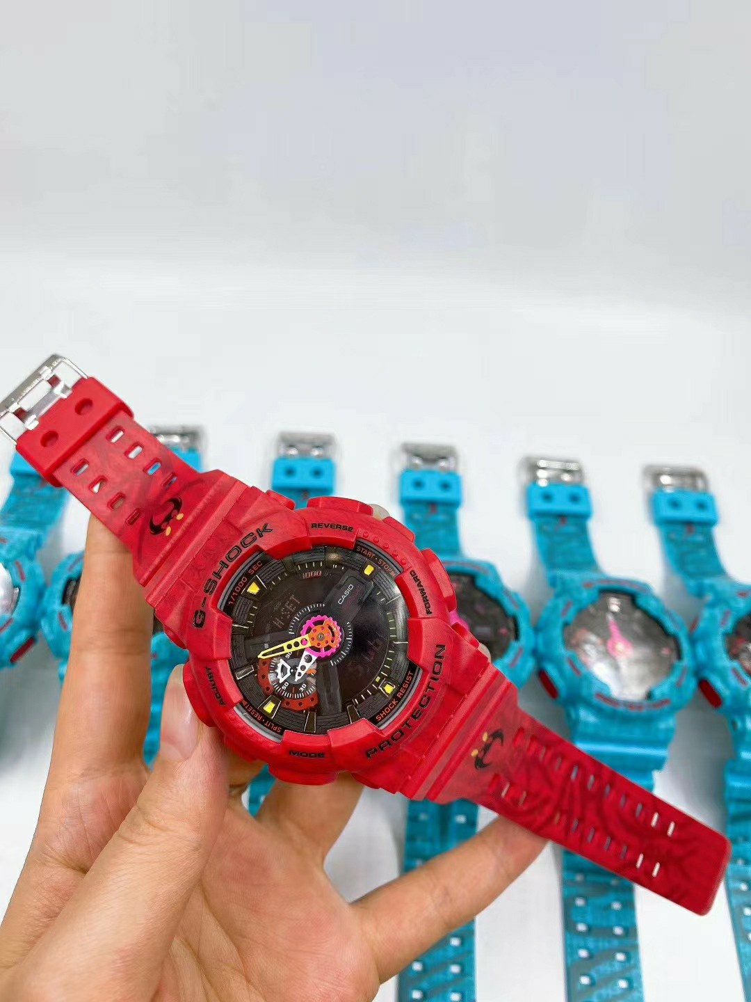 💰80 卡西欧手表男五虎将联名黄忠时尚潮酷传统文化石英表新GA-110SGH -