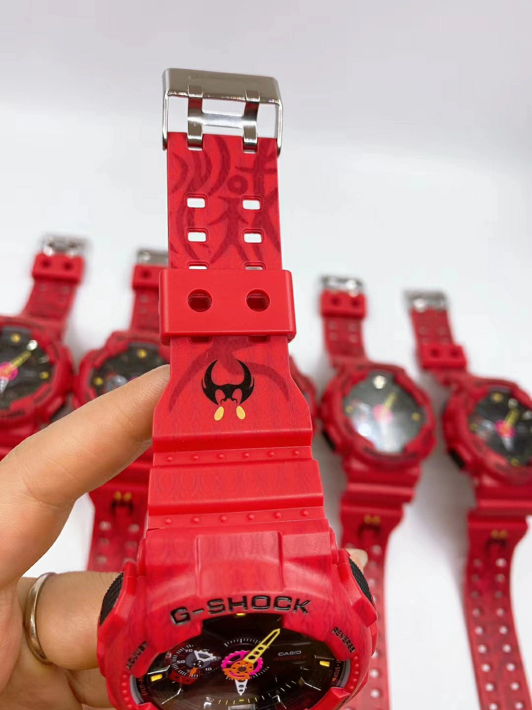 💰80 卡西欧手表男五虎将联名黄忠时尚潮酷传统文化石英表新GA-110SGH -