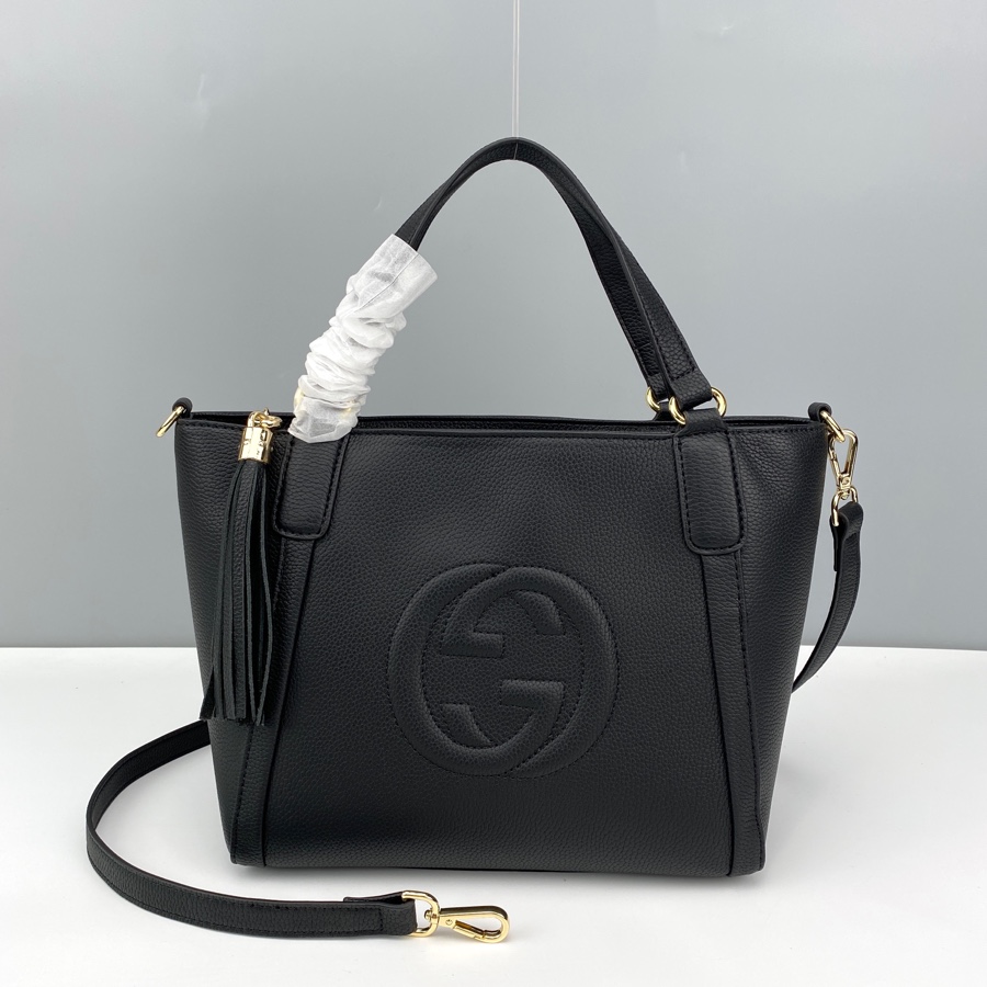 Chanel Black Calfskin Tweed Small Gabrielle Shoulder Bag 153557