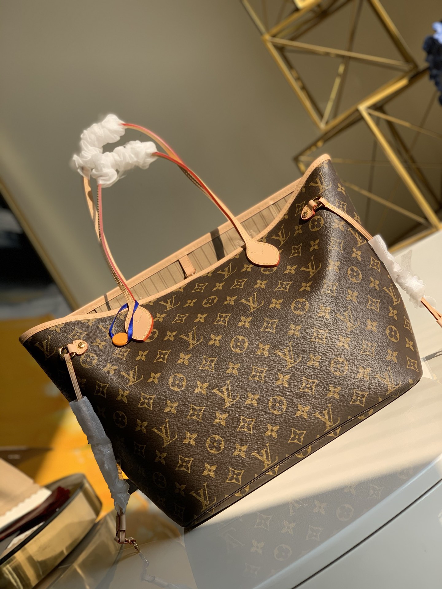 Louis Vuitton LV Neverfull Handbags Tote Bags Canvas Fabric Vintage M40995