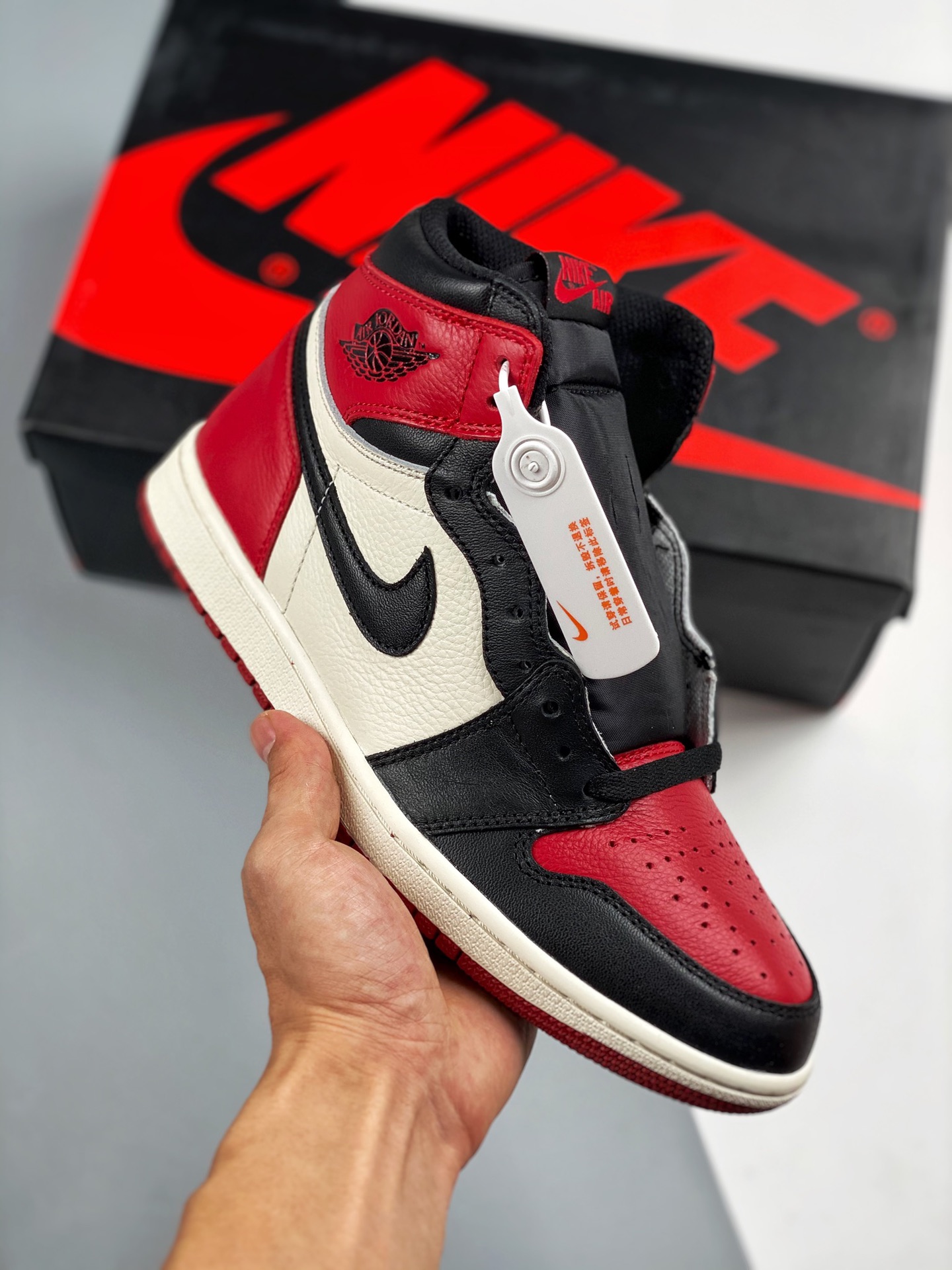 Producido en Dongguan con suela original, el rey de la relación calidad-precio 💯 Air Jordan 1 Retro High Bred Toe, pun…