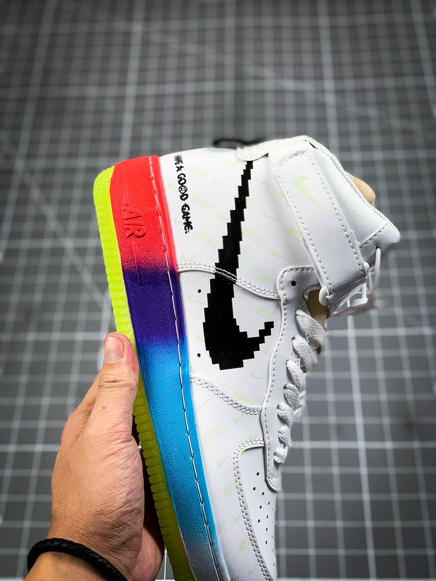 240 OFF White x Nike Air Force 1'07 Vntg Suede Mix 联名款电玩雄英联盟皮肤夜光高休帮闲板鞋  DC2112-192