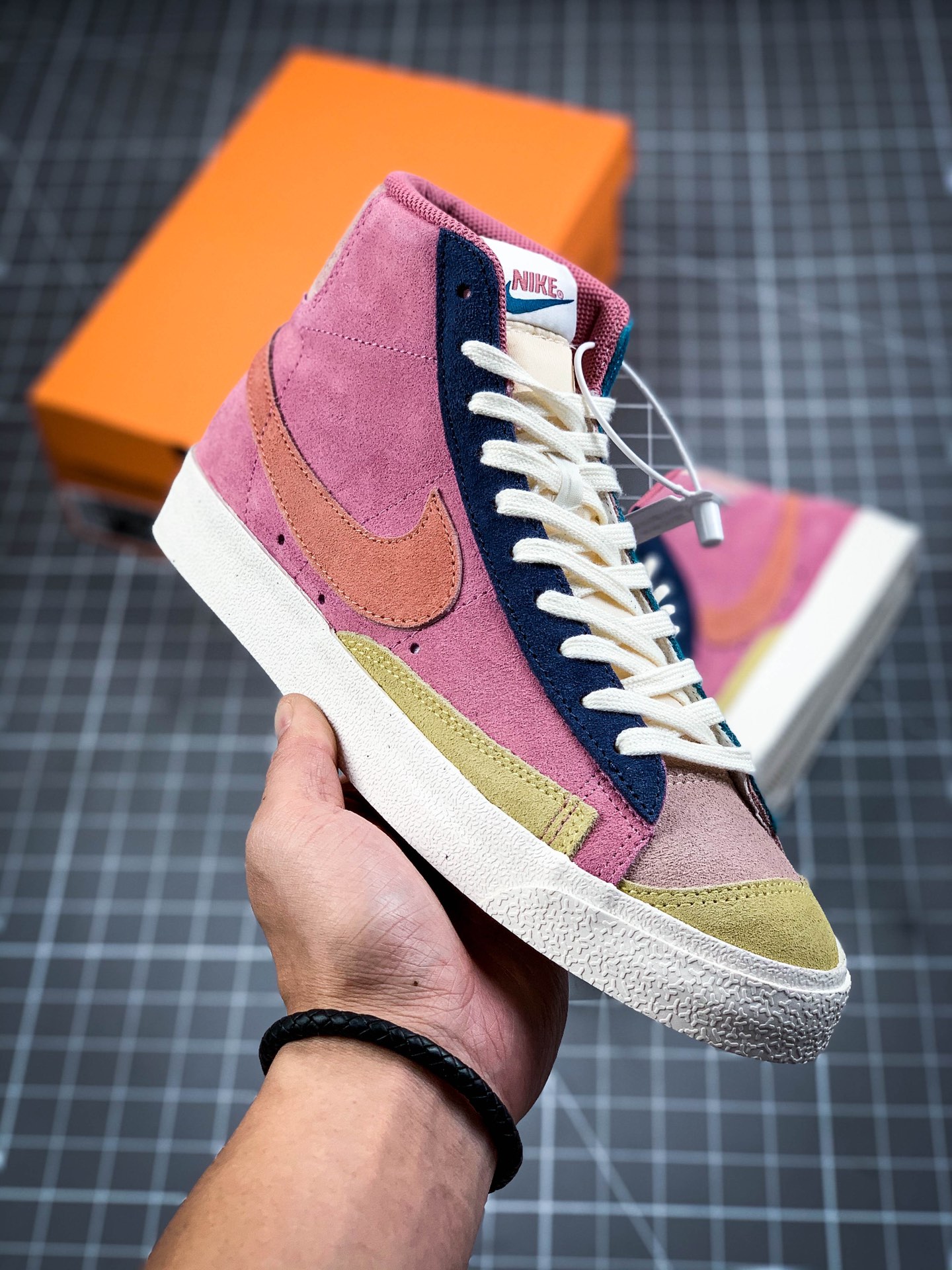200   真硫化版本Nike Blazer Mid'77 Vnyg We suede  拼接鸳鸯DC9179-664