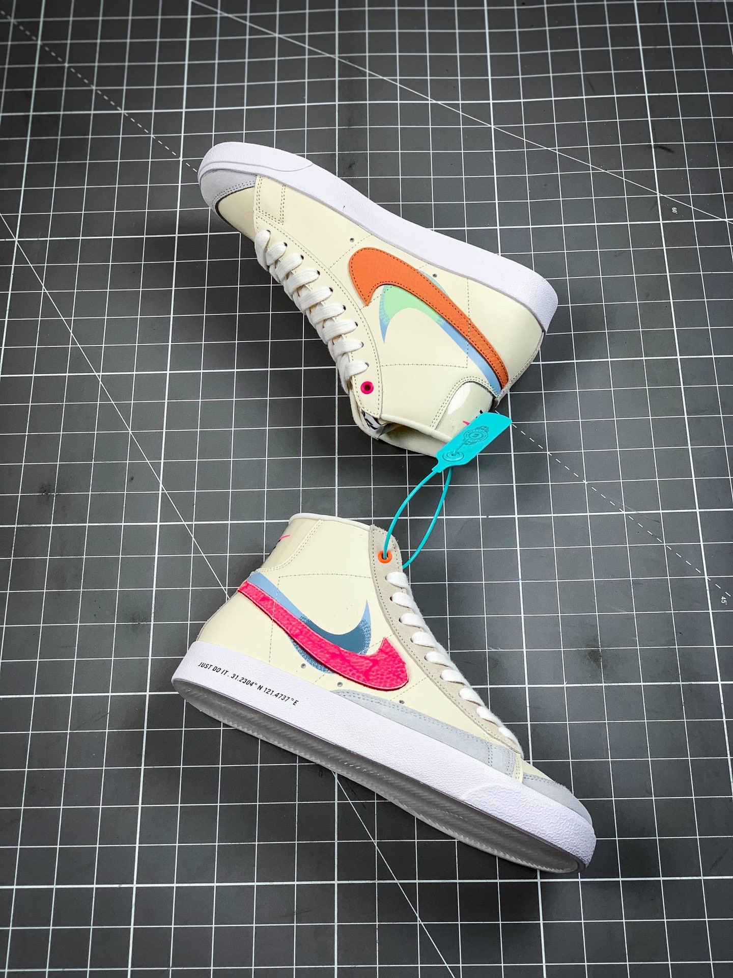 200 真硫化版本Nike Blazer Mid '77 Infinite 白橙蓝 DA7233-100