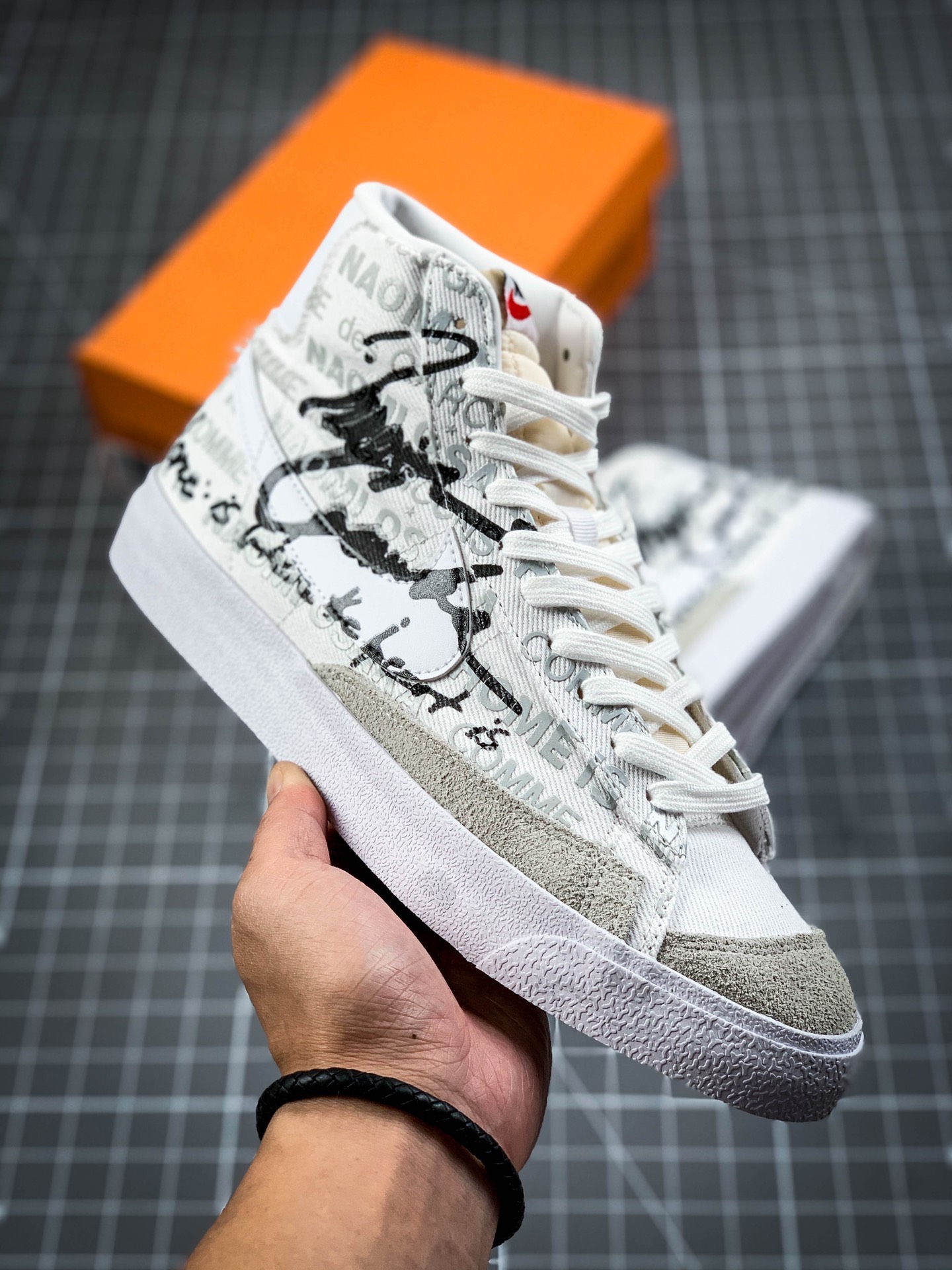 200 真硫化版本Comme des Garcons x Naomi Osaka x Nike Blazer Mid 三方联名DA5383-100