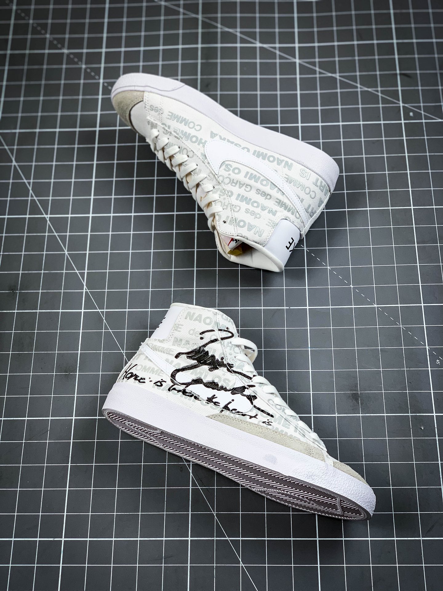 200 真硫化版本Comme des Garcons x Naomi Osaka x Nike Blazer Mid 三方联名DA5383-100